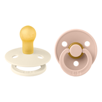 BIBS Colour Latex Strl. 1 - Ivory/Blush - 2 st
