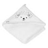 Akuku Baby Hooded Bath Towels - 100x100 cm - White  