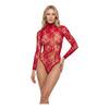 NORTIE Riga Blonde Grenlös Bodystocking - Röd - 1 st