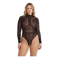 NORTIE Gry Bodystocking, öppen - Plus Size