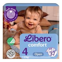 Libero Comfort 4 Öppen blöja 7-12 kg - 37 st