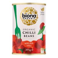 Biona Organic Chilli Beans - Röda Kidneybönor, eko - 395 g