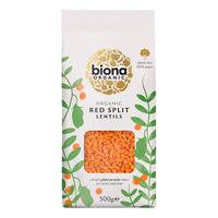 Biona Organic Röda Linser, eko - 500 g