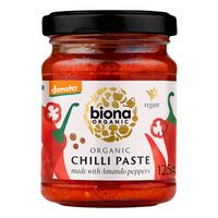 Biona Organic Hot Chili Paste, eko - 125 g