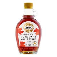 Biona Organic Lönnsirap Mörk Grade A, eko - 330 g