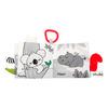 Akuku Plush Sensory Book – Animal Kingdom – 1 st.