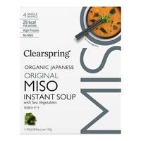 Clearspring Miso Soup with Sea Vegetable, eko - 4x10 g