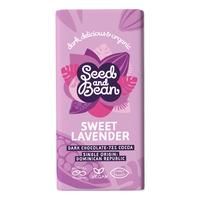 Seed and Bean Mörk choklad 72% med lavendel, eko - 75 g