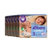 Libero Comfort 3 Öppen blöja - 6 x 43 st