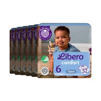 Libero Comfort 6 Öppen blöja - 6 x 32 st