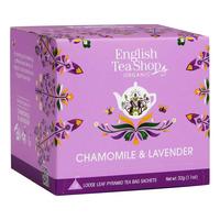 English Tea Shop Chamomile & Lavender, eko - 16 pyramidpåsar