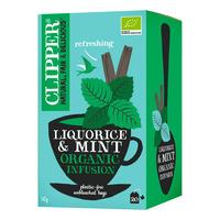 Clipper Lakritsrot & Pepparmynta Te, eko - 20 påsar