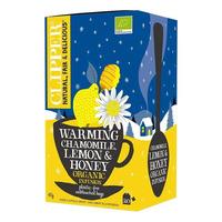 Clipper Warming Chamomile Lemon & Honey Te, eko - 20 påsar