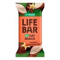 LifeFood Lifebar Havrebar Cashew/Chocolate Chip, eko - 40 g