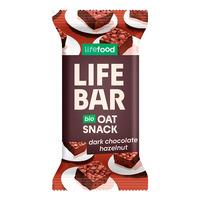 LifeFood Lifebar Havrebar Dark Chocolate Hazelnut, eko - 40 g