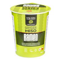 King Soba Ginger Miso Ramen - Instant Cup, eko - 85 g