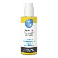 Sonett Mistelform Kropps- och Massageolja Lavendel-Boswellia, eko - 145 ml