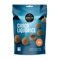 Nordthy Lakritskulor Choklad Mild - 110 g